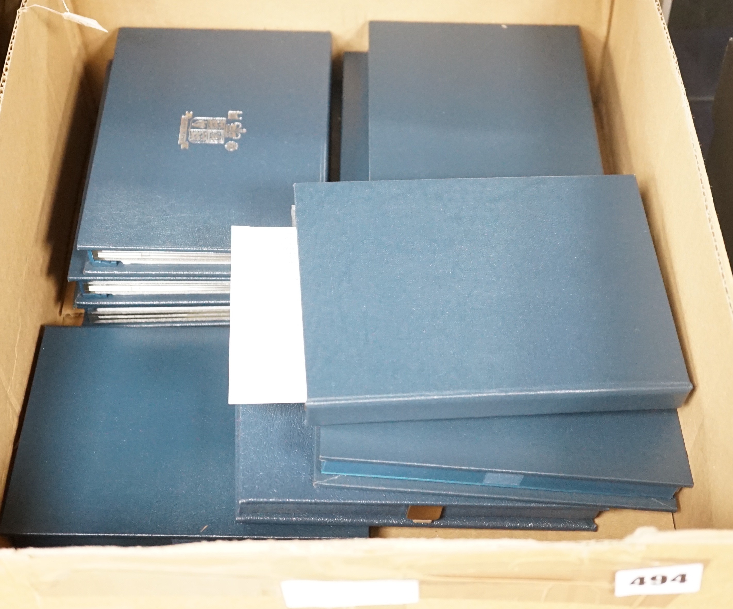 Ten cased Royal Mint UK proof coin year sets 1990-1999
